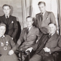 Ehepaar Josef und Elisabeth Luhrmann geb. Berner (aus Wellingholzhausen), SÃ¶hne Alois, Hubert, Franz (von links), ca. 1938